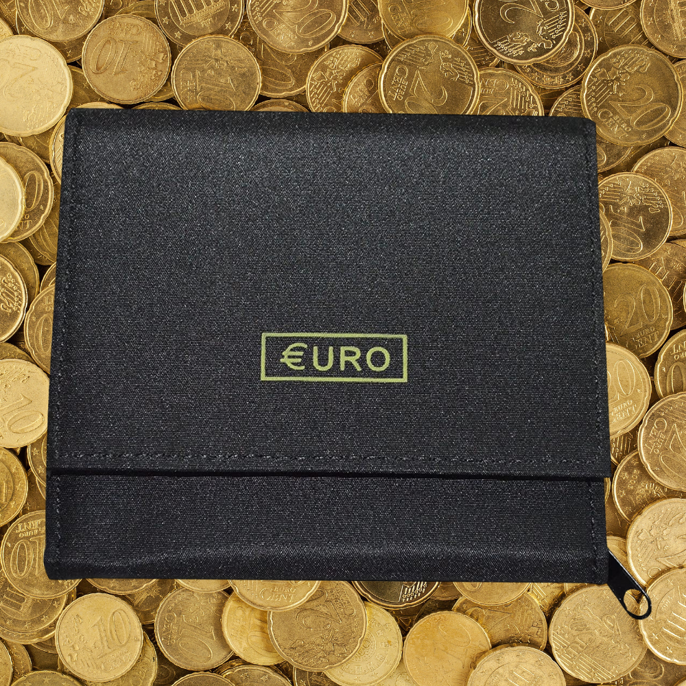Portefeuille Femme Bleu Léger Avec Porte-monnaie Euro, Casiers Et Convertisseur Intégré – 2000