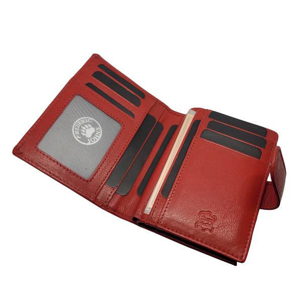 Portefeuille Femme en Cuir Véritable RFID – Élégant & Sécurisé Frederic Johns REF 5825 F