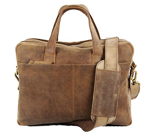 Grande Sacoche homme cuir vintage (Marrron)