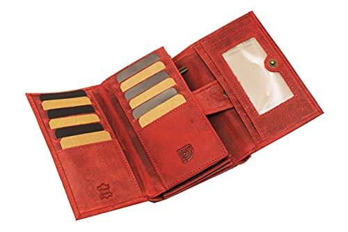 Portefeuille Femme Cuir - modele Angel (Rouge)