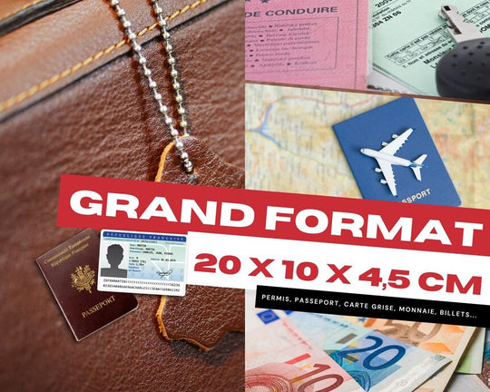Grand Porte monnaie femme Jungle (rouge)