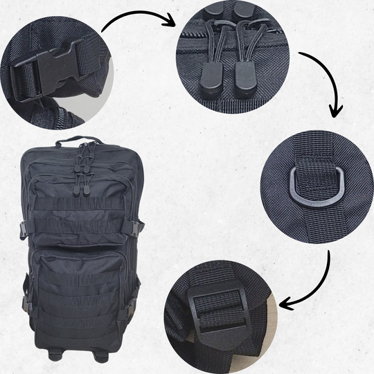 Grand Sac à dos 45 Litres (Noir)