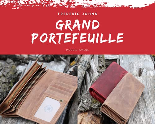 Grand Porte monnaie femme Jungle (Brun)