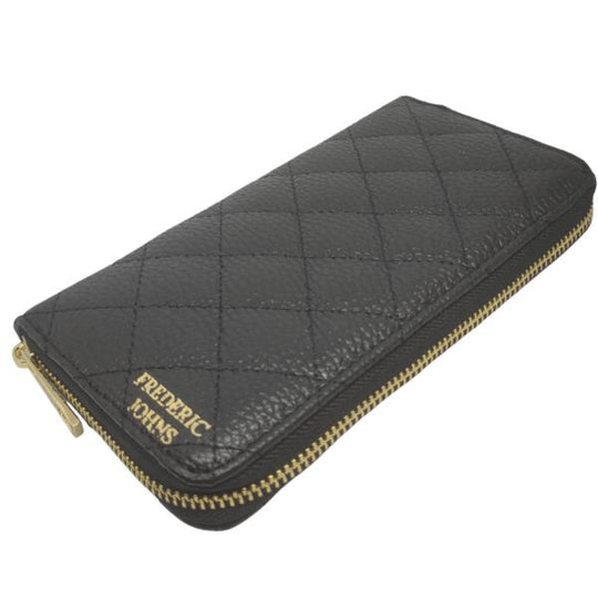 Compagnon Cuir Portefeuille Femme Elena(Noir)