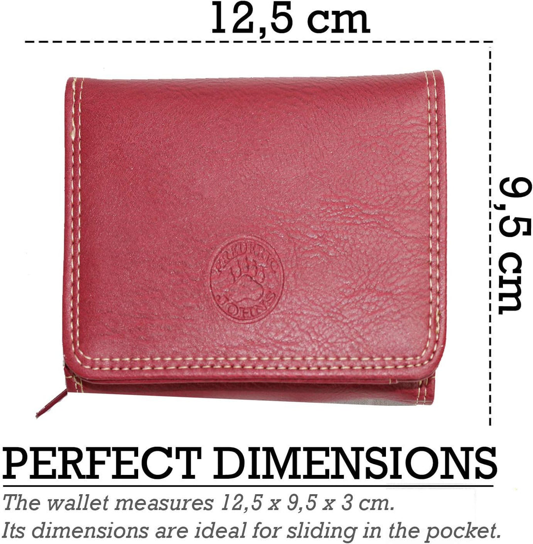 Petit porte monnaie euro (Rouge)