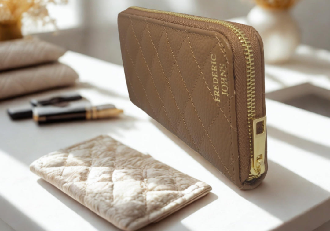Compagnon Cuir Portefeuille Femme Elena (camel)