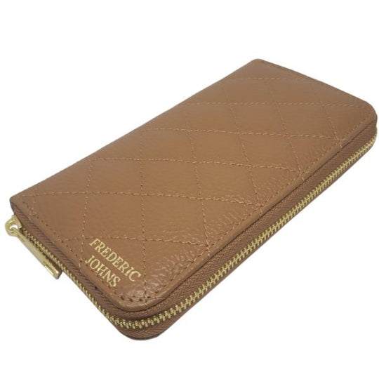 Compagnon Cuir Portefeuille Femme Elena (camel)
