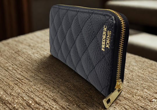Compagnon Cuir Portefeuille Femme Elena(Noir)
