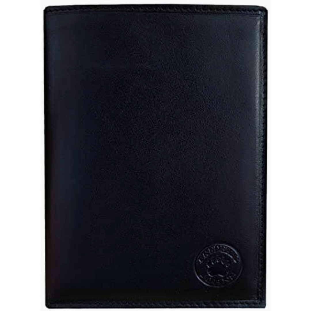 Grand Portefeuille Homme cuir supérieur World (Noir)