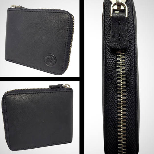 Portefeuille Zippé (Noir)