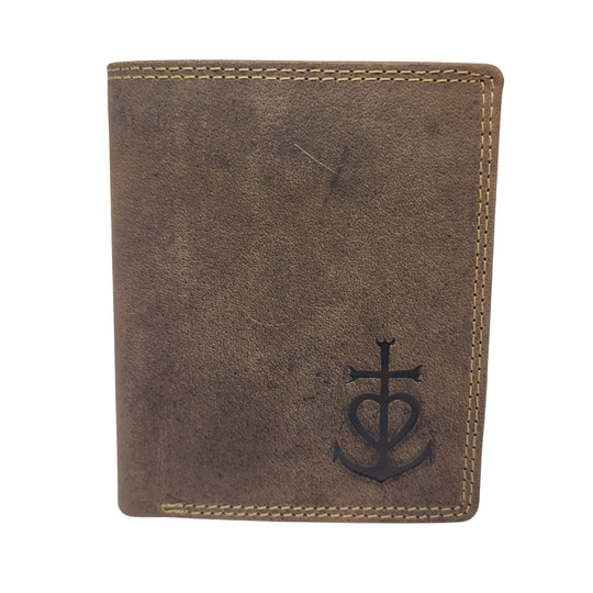 Portefeuille Homme Cuir Véritable (croix de Camargue)