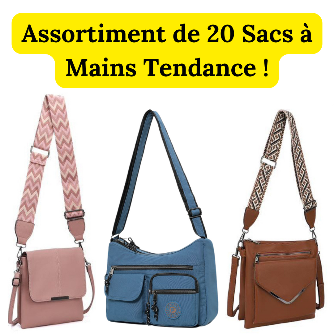 Collection de 20 Sacs à Mains Tendance