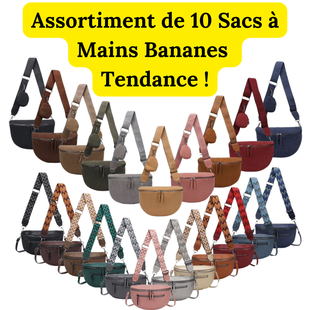 Collection de 10 Sacs Bananes Tendance