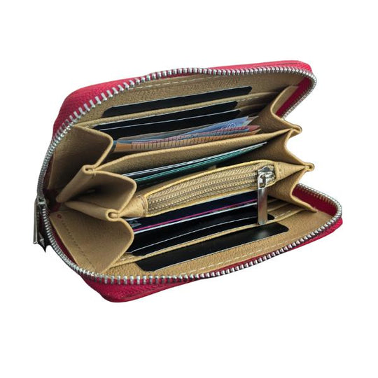 Portefeuille Femme en Cuir Authentique - Made in Italie – Compact, Élégant et Sécurisé RFID