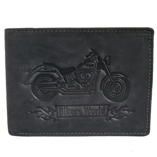 Portefeuille Earth Biker Moto (Noir)