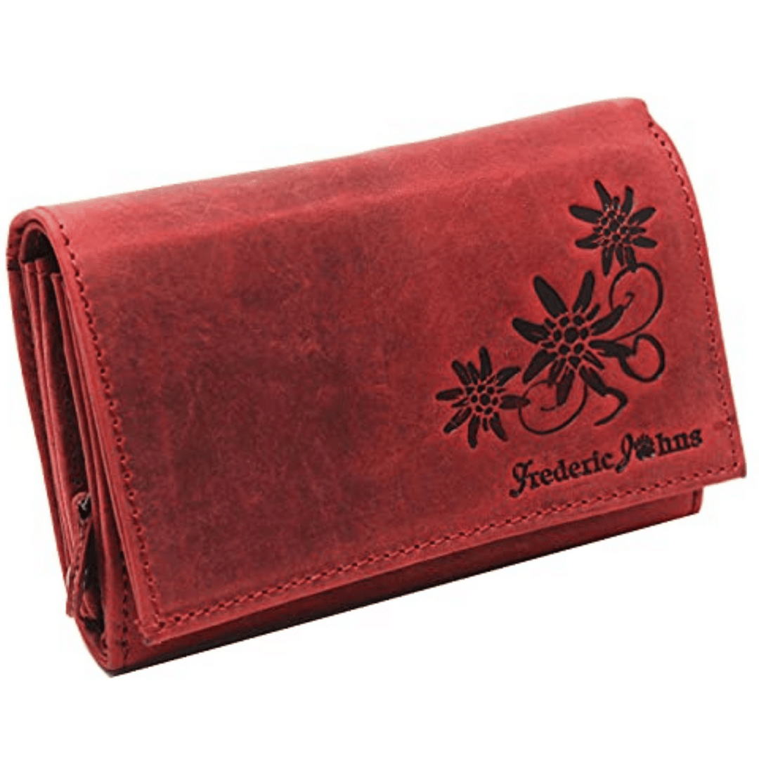 Portefeuille Femme Cuir - modele Angel (Rouge)