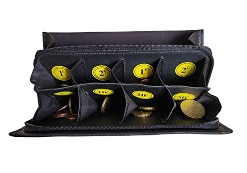 Porte-monnaie en cuir noir Sydney - Achat porte-monnaie